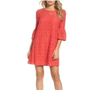 BB Dakota Jesper Bell Sleeve Lace Shift Dress